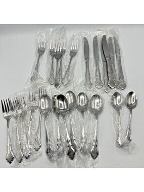 Oneida Northland Musette Flatware 24 Pcs Forks Knives Spoons